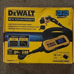 DEWALT 32 Amp EV Charger - Yellow
